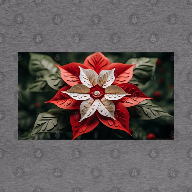 3D Poinsettia flower Xmas vibe by LaartStudio